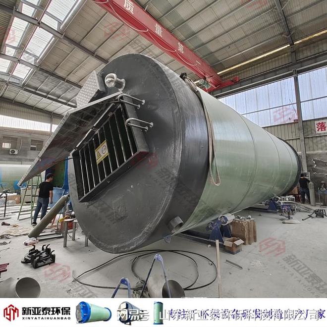 玻璃钢一体化雨水提升泵站设备优势_新亚泰网易(图2)